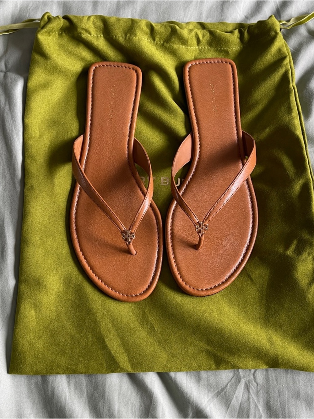 Tory Burch Leather Flip Flops